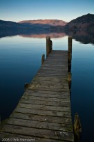 ullswater, lake district, dock, reflection, england